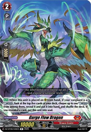 Gurge Flow Dragon - DZ-BT06/046EN - Rare