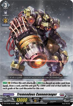 Tremendous Cannonranger - DZ-BT06/056EN - Rare
