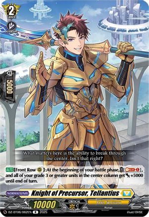 Knight of Precursor, Tellantius - DZ-BT06/062EN - Rare