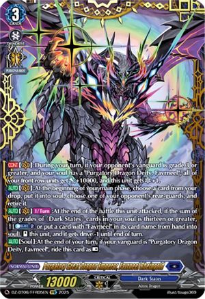 Purgatory Great Dragon Emperor, Favrneel Rheingold (FFR) - DZ-BT06/FFR05EN - Double Frame Rare