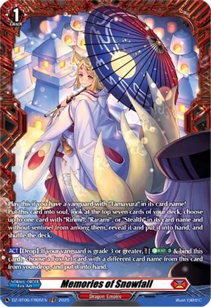 Memories of Snowfall (FR) - DZ-BT06/FR05EN - Frame Rare