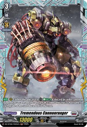 Tremendous Cannonranger (FR) - DZ-BT06/FR25EN - Frame Rare