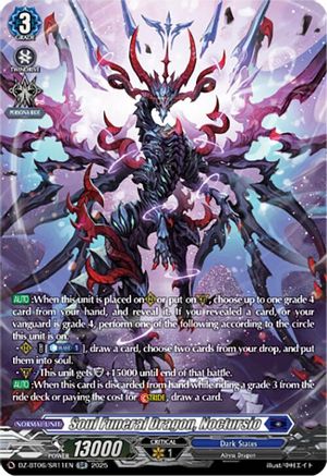 Soul Funeral Dragon, Noctursio (SR) - DZ-BT06/SR11EN - Silver Rare