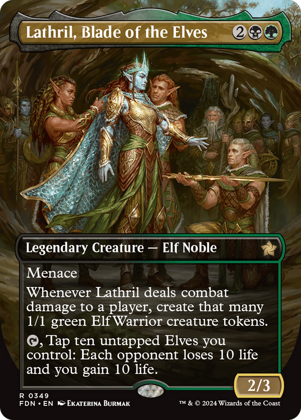 Lathril, Blade of the Elves - Borderless (FDN)