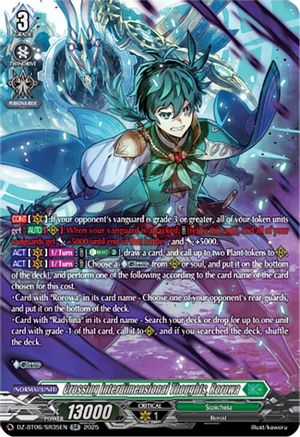 Crossing Interdimensional Thoughts, Rorowa (SR) - DZ-BT06/SR35EN - Silver Rare