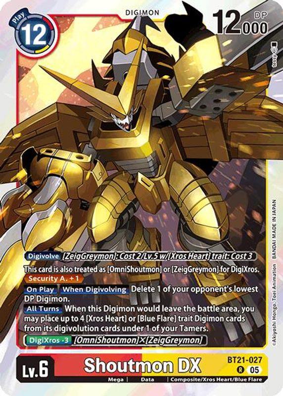 Shoutmon DX - BT21-027 - Rare