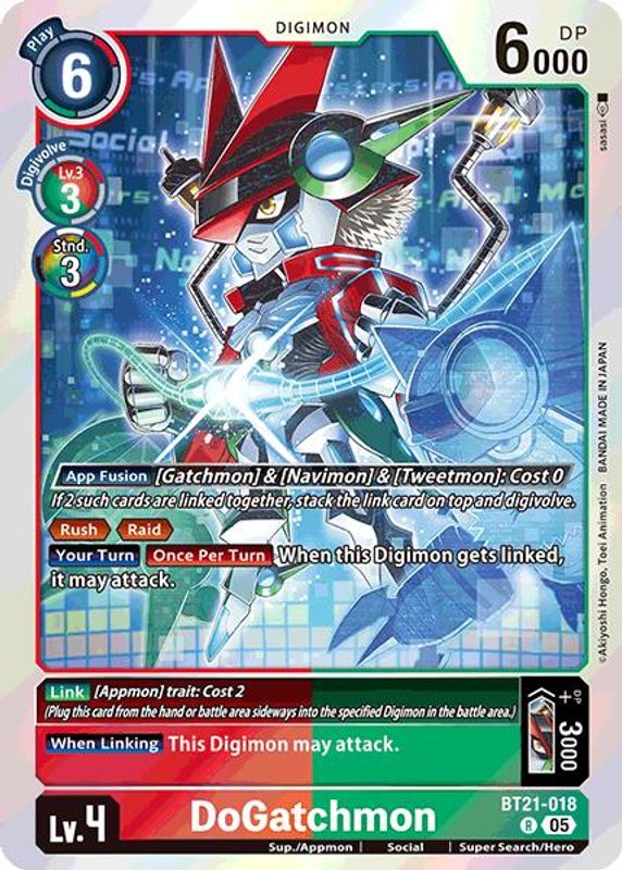 DoGatchmon - BT21-018 - Rare