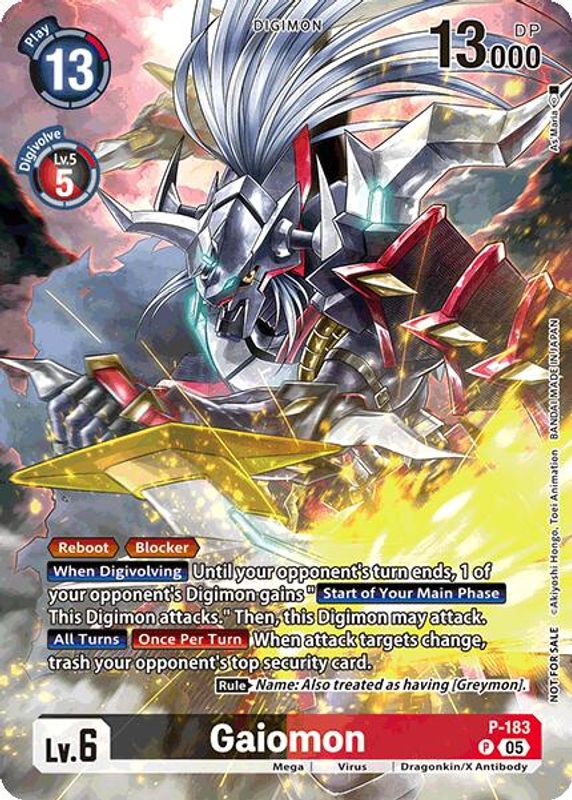 Gaiomon (BT-21: Illustration Celebration Pack) - P-183 - Promo