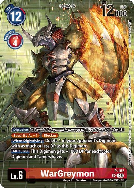 WarGreymon (Borderless) (BT-21: Illustration Celebration Pack) - P-182 - Promo