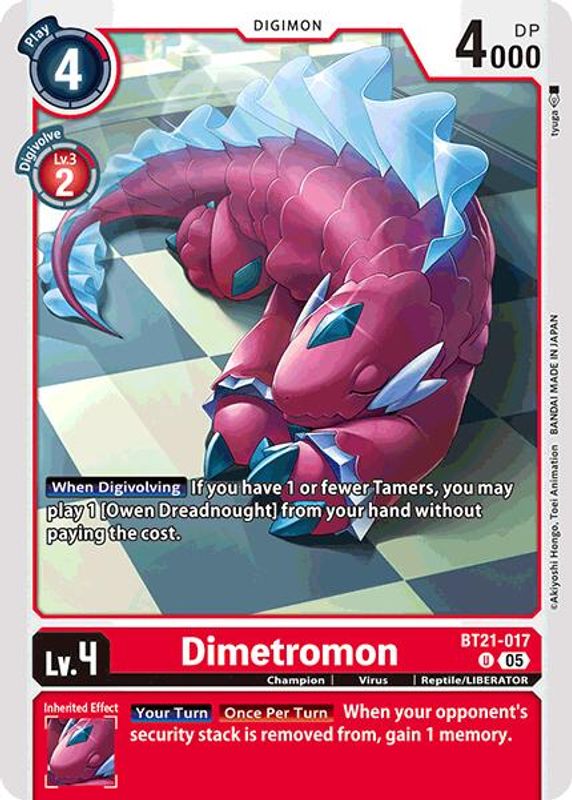 Dimetromon - BT21-017 - Uncommon