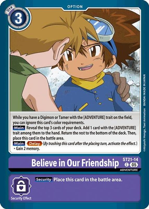Believe in Our Friendship - ST21-14 - Uncommon