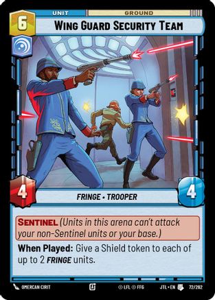 Wing Guard Security Team - 072/262 - Uncommon