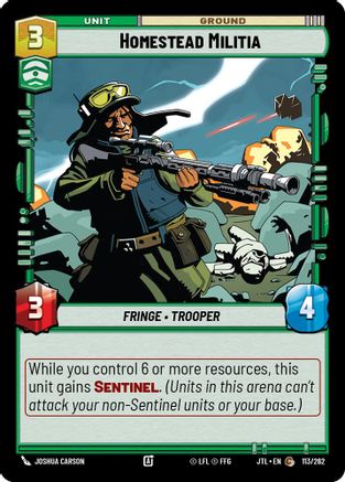 Homestead Militia - 113/262 - Common