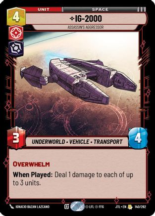 IG-2000 - Assassin's Aggressor - 140/262 - Rare