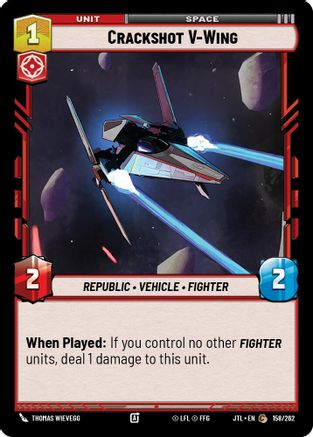 Crackshot V-Wing - 158/262 - Common