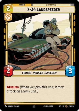 X-34 Landspeeder - 214/262 - Common