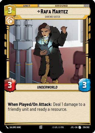 Rafa Martez - Shrewd Sister - 219/262 - Uncommon