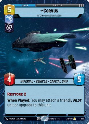 Corvus - Inferno Squadron Raider (Hyperspace) - 300 - Rare