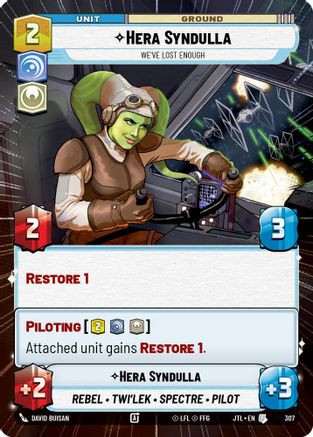 Hera Syndulla - We've Lost Enough (Hyperspace) - 307 - Uncommon