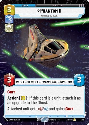 Phantom II - Modified to Dock (Hyperspace) - 312 - Rare