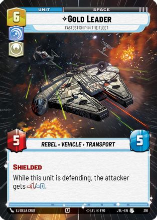 Gold Leader - Fastest Ship in the Fleet (Hyperspace) - 316 - Uncommon