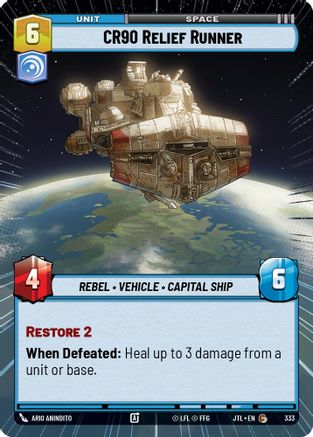 CR90 Relief Runner (Hyperspace) - 333 - Common