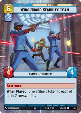 Wing Guard Security Team (Hyperspace) - 334 - Uncommon