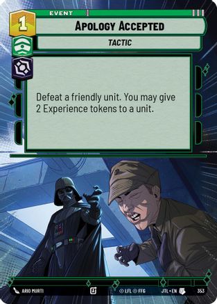 Apology Accepted (Hyperspace) - 353 - Uncommon