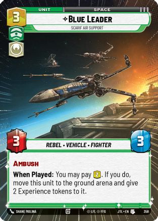 Blue Leader - Scarif Air Support (Hyperspace) - 358 - Uncommon