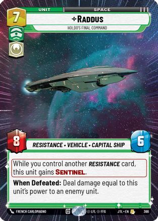 Raddus - Holdo's Final Command (Hyperspace) - 366 - Rare