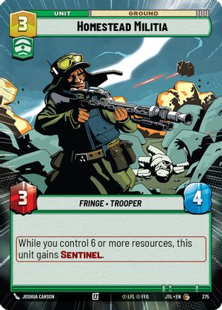 Homestead Militia (Hyperspace) - 375 - Common