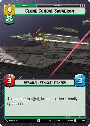 Clone Combat Squadron (Hyperspace) - 377 - Uncommon