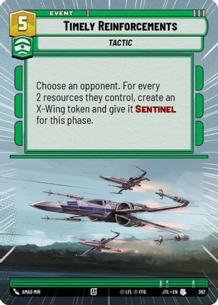 Timely Reinforcements (Hyperspace) - 392 - Uncommon