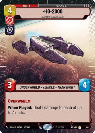 IG-2000 - Assassin's Aggressor (Hyperspace) - 402 - Rare