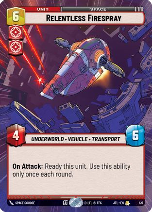 Relentless Firespray (Hyperspace) - 419 - Rare
