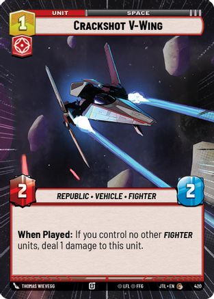 Crackshot V-Wing (Hyperspace) - 420 - Common