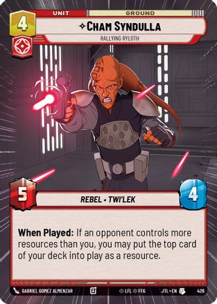 Cham Syndulla - Rallying Ryloth (Hyperspace) - 426 - Uncommon