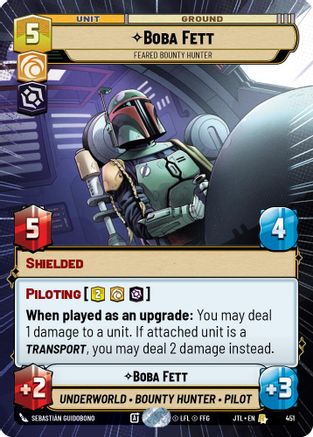 Boba Fett - Feared Bounty Hunter (Hyperspace) - 451 - Rare
