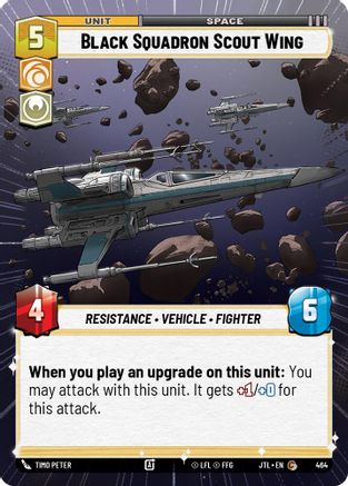 Black Squadron Scout Wing (Hyperspace) - 464 - Common