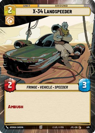 X-34 Landspeeder (Hyperspace) - 476 - Common