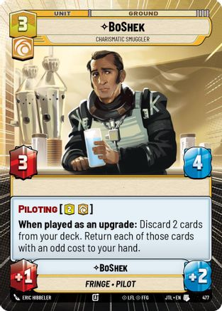 BoShek - Charismatic Smuggler (Hyperspace) - 477 - Uncommon