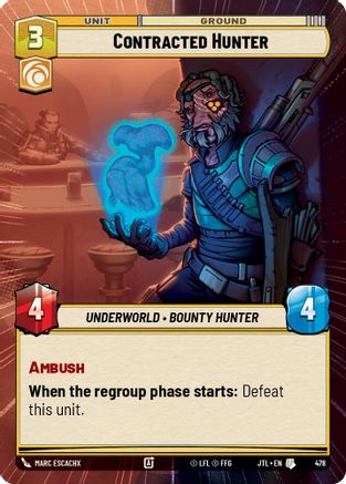 Contracted Hunter (Hyperspace) - 478 - Uncommon