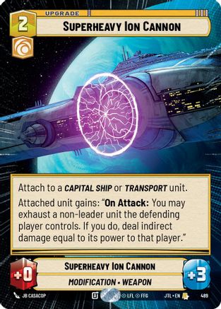 Superheavy Ion Cannon (Hyperspace) - 489 - Rare