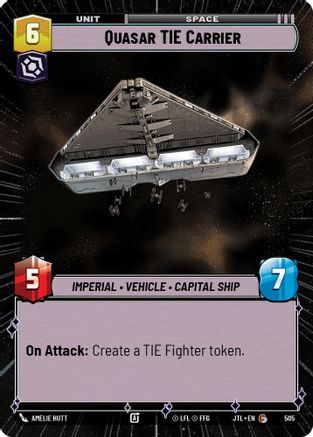Quasar TIE Carrier (Hyperspace) - 505 - Common