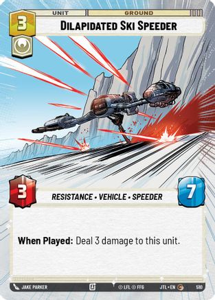 Dilapidated Ski Speeder (Hyperspace) - 510 - Common