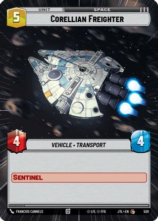 Corellian Freighter (Hyperspace) - 520 - Common