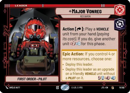 Major Vonreg - Red Baron - 011/262 - Common