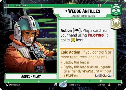 Wedge Antilles - Leader of Red Squadron (Hyperspace) - 270 - Common