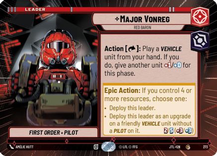 Major Vonreg - Red Baron (Hyperspace) - 273 - Common