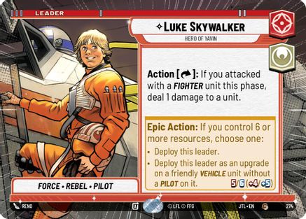 Luke Skywalker - Hero of Yavin (Hyperspace) - 274 - Common